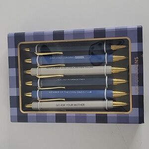 James Burke Collection Pens, Pack of 6, New-in-Box